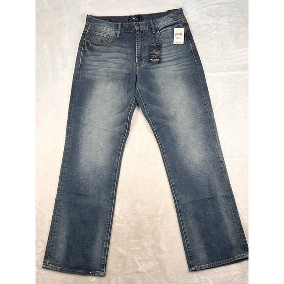 Lucky Brand Men's 181 Relaxed Straight Jean Blue, Size 34W X 32L OL Wilder Ranch - Picture 1 of 10
